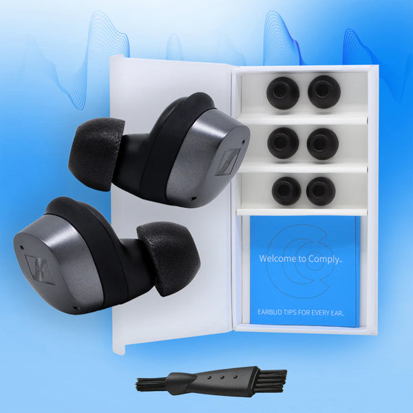 Comply Foam NEW TrueGrip™ Premium Ear Tips for Sennheiser MOMENTUM 3 & 4 and ACCENTUM Medium 3 Pair Pack