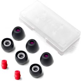 Final Audio Type E Silicone Eartips  with Case and Nozzle Adapter